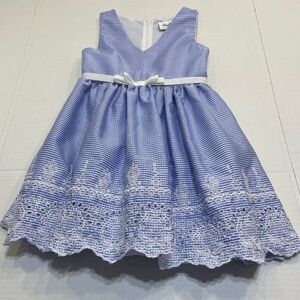 RARE EDITION BLUE AND WHITE CHECK GINGHAM DRESS